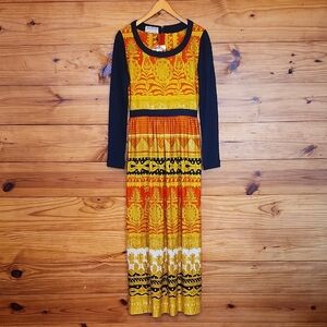 Vintage 60s/70s Young Dimensions for Saks Statement Maxi Dress Small